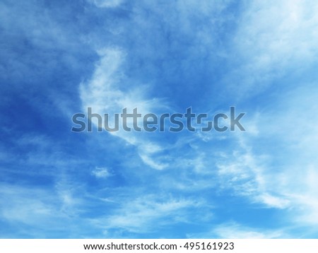 Blue Sky with white Cloud
