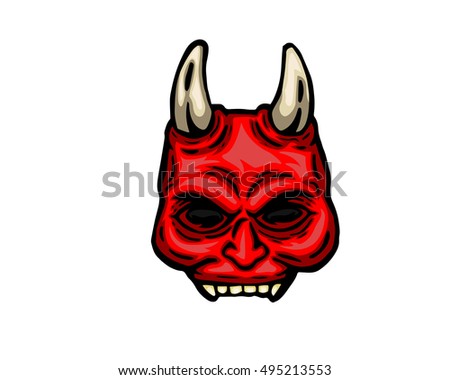 Scary Halloween Mask Costume - Devil