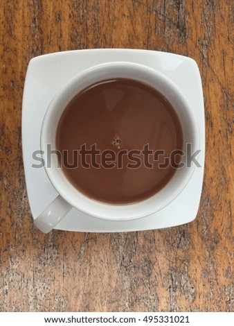 Chocolate in the cup