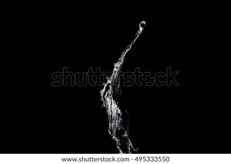 Water Splash With Black background