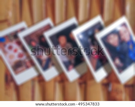 photo frame at wall blur for background