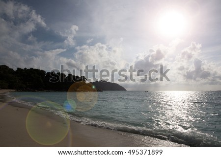beach  nature  white sand, seawater Sai Beach Koh LIPE in Thaila