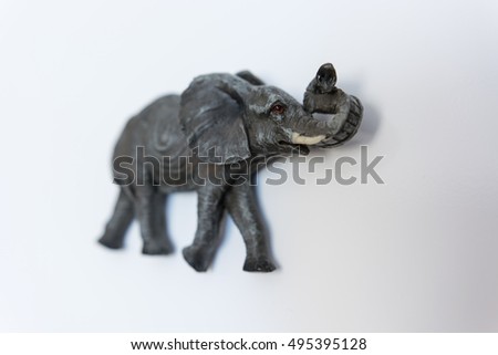 Plastic elephant.