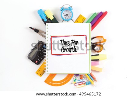 TIME FOR GROWTH concept