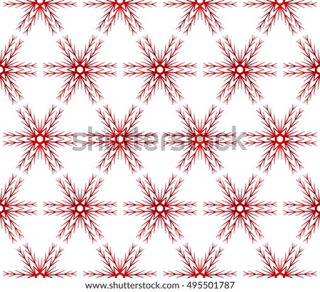 Christmas snowflakes. beautiful Christmas pattern. vector illustration. red gradient.