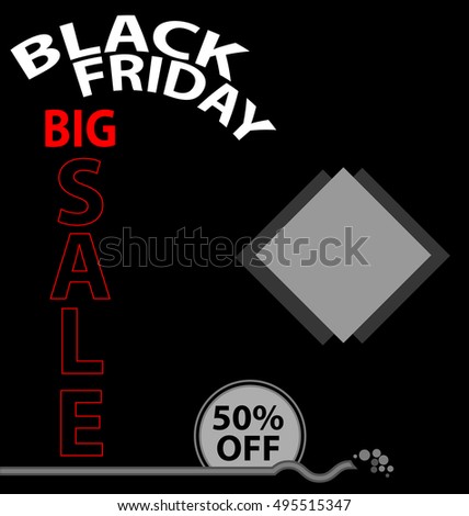 Black Friday Sale Vector Illustration