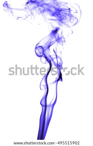 Color smoke isolated on a white background for use in design