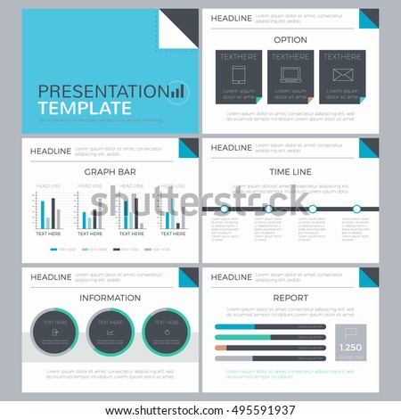Presentation template infographic template concept of business, flat design
