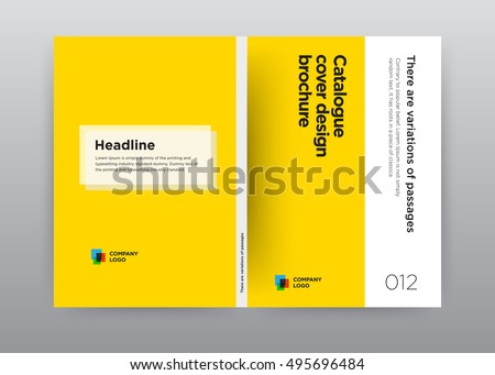 Yellow Orange Business Corporate roll up annual report brochure flyer design template stock vector, Leaflet abstract flat background, layout A4 size, 2016, catalog, booklet