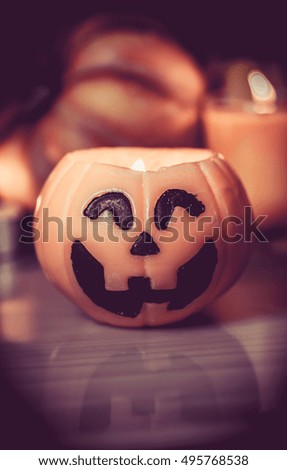 halloween pumpkin and Halloween party