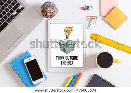 THINK OUTSIDE THE BOX CONCEPT