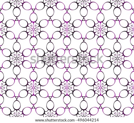seamless vector pattern. floral design. purple gradient color. interior decoration, wallpaper, presentation, fashion design