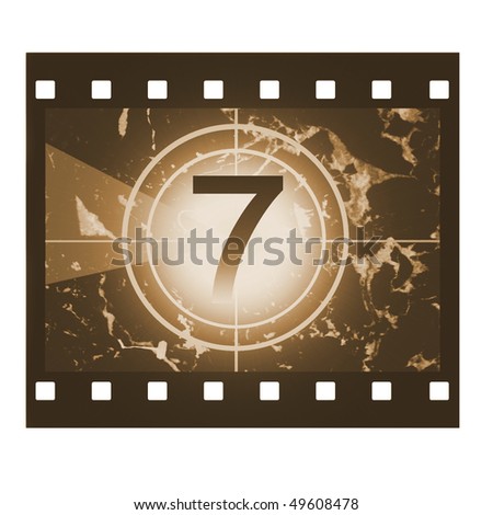 Film countdown in sepia design at No 7