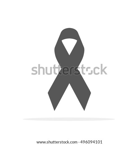 Breast Cancer Awareness Gray Ribbon. World Breast Cancer Day Concept Vector Illustration