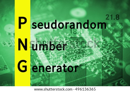 Acronym PNG as Pseudorandom number generator