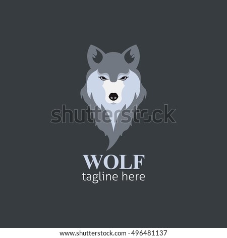 Wolf head Vector Illustration. Illustration of fox head cartoon style