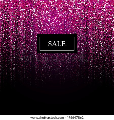Sale vector illustration with glitter style particles. Design Element. Vector illustration. Abstract Background.