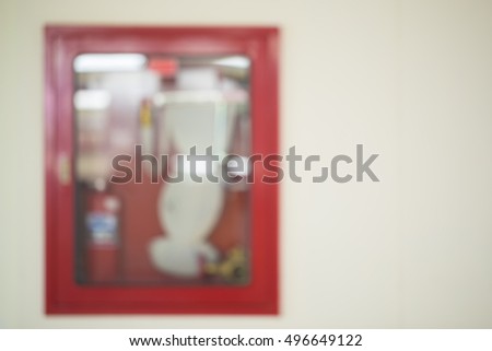 Fire Hose Cabinet, out of focus