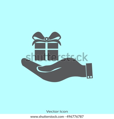 Hand and gift