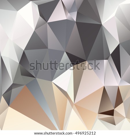 Abstract polygonal mosaic background consisting of triangles of different sizes and colors. Vector illustration in low poly style