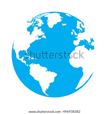 Isolated sketch of our planet, Vector illustration