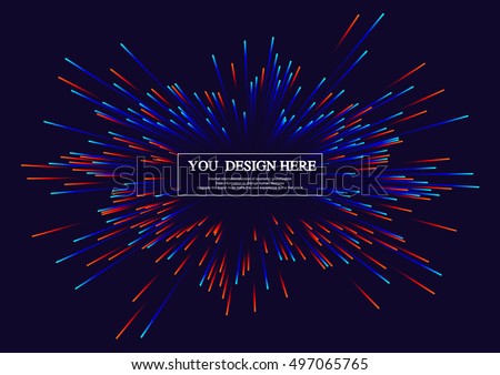 Lines composed of glowing backgrounds, abstract vector background Royalty-Free Stock Photo #497065765