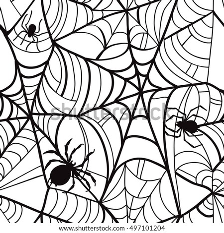 Seamless halloween background.  pattern.