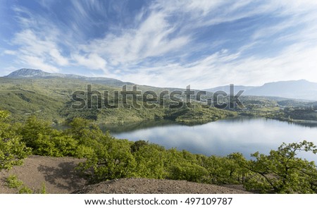 lake in the mountains of the Crimea