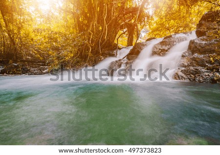 Sarika Thailand waterfall in Nakhonnayok.
