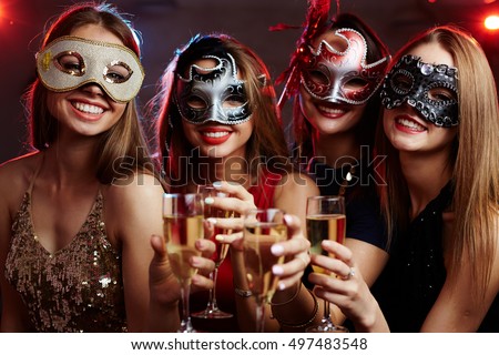 Masquerade party Royalty-Free Stock Photo #497483548