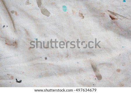 painter's drop cloth Royalty-Free Stock Photo #497634679