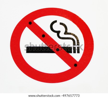 No smoking sign isolated on white background. 