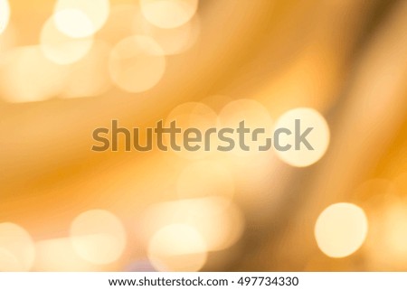 Abstract Golden Holiday Background bokeh effect.