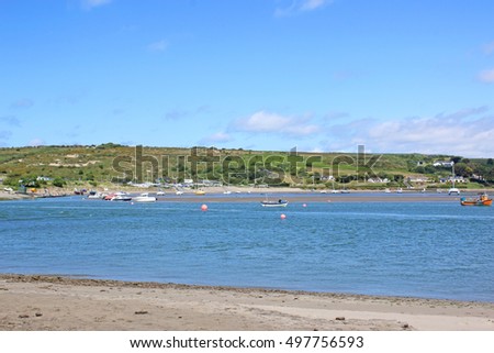 River Teifi, Poppit Sands, Wales Royalty-Free Stock Photo #497756593