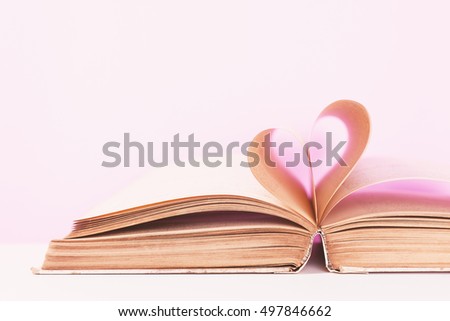 heart from book page
