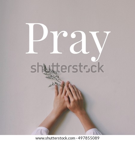 Inspiration motivation quote about pray
