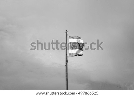 flag black and white color