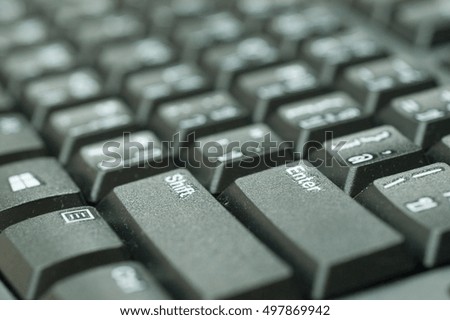 enter button on keyboard black