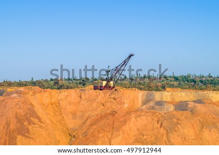 Excavator mining