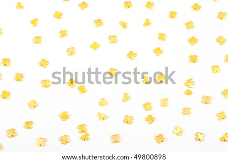 white background with biscuit crosses