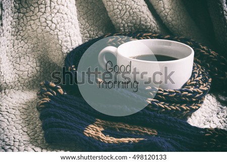 White cup of hot black coffee cup, white background