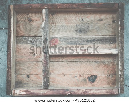 old wooden boards, selective focus.  Place for text. Square image.
