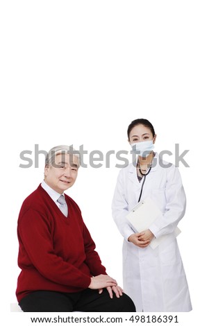 Portrait of doctor and patient