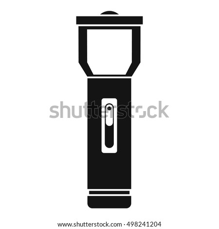 Pocket flashlight icon. Simple illustration of flashlight vector icon for web