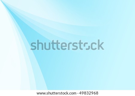 Blue abstract background with wave shapes