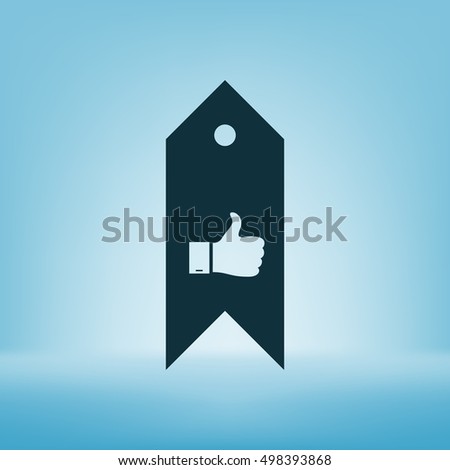 Bookmark symbol vector illustration