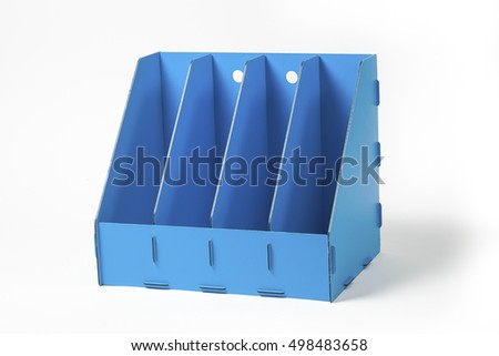 office folders isolated on white background