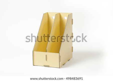 office folders isolated on white background