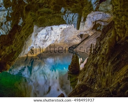 Vrelo cave near to the matka lake in macedonia.