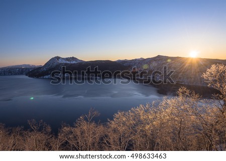 winter season in mashu lake